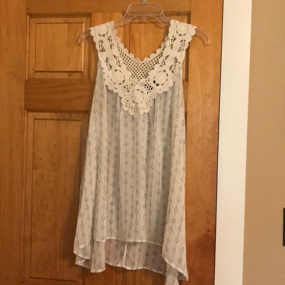 Torrid High-Low Sleeveless Blouse.